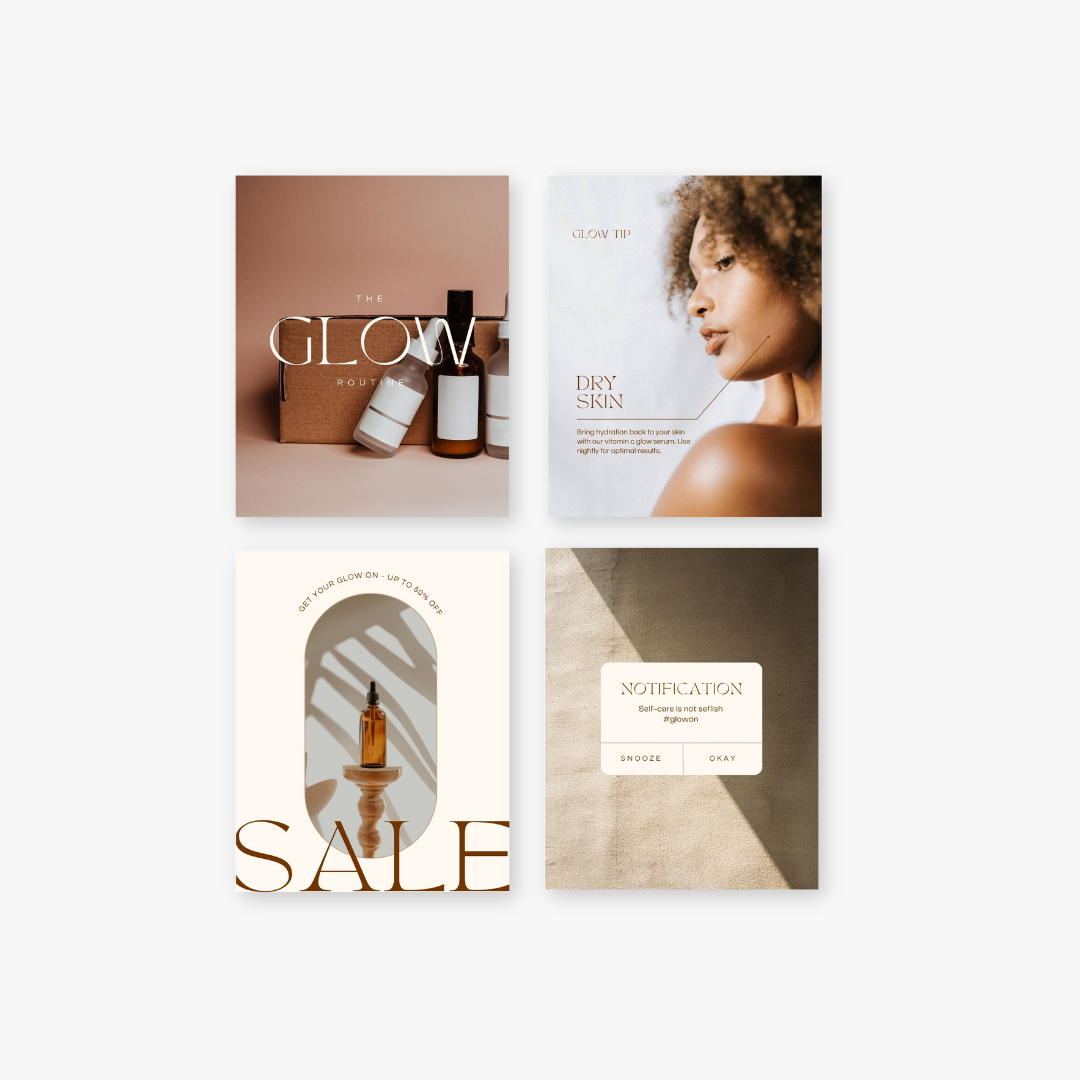 Glow Instagram Templates (Portrait)