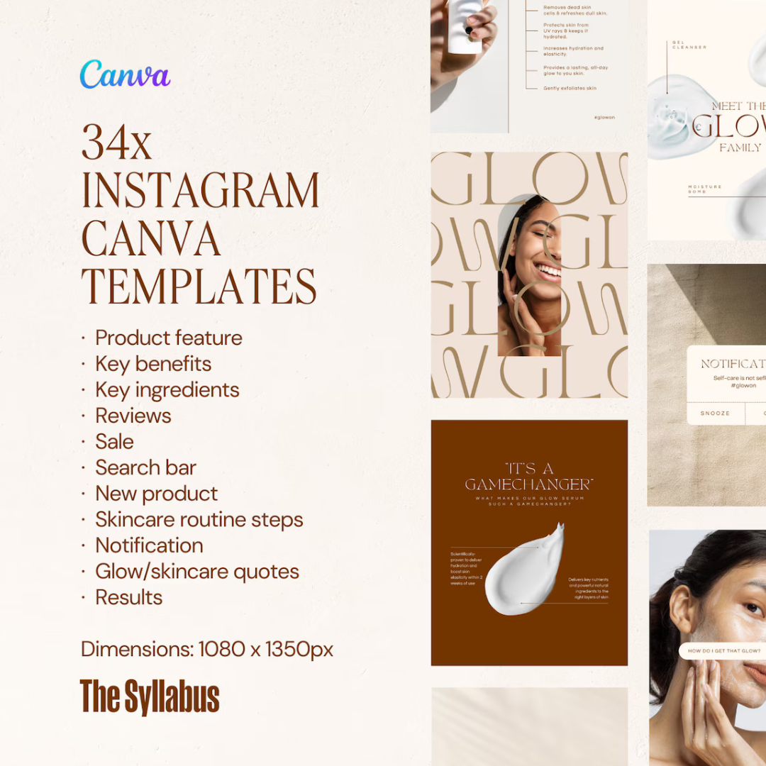 GLOW Bundle - 94 Email & Social Media Templates